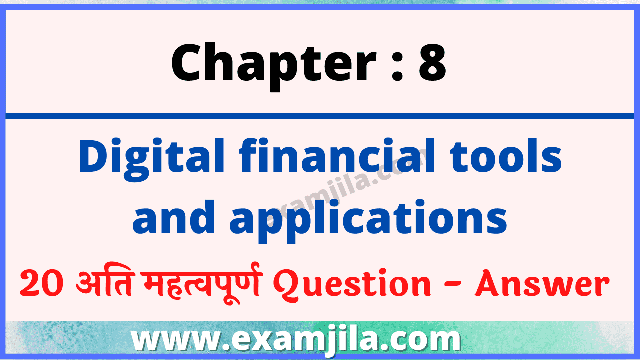 Digital Financial Tools and Applications CCC Exam Test Hindi