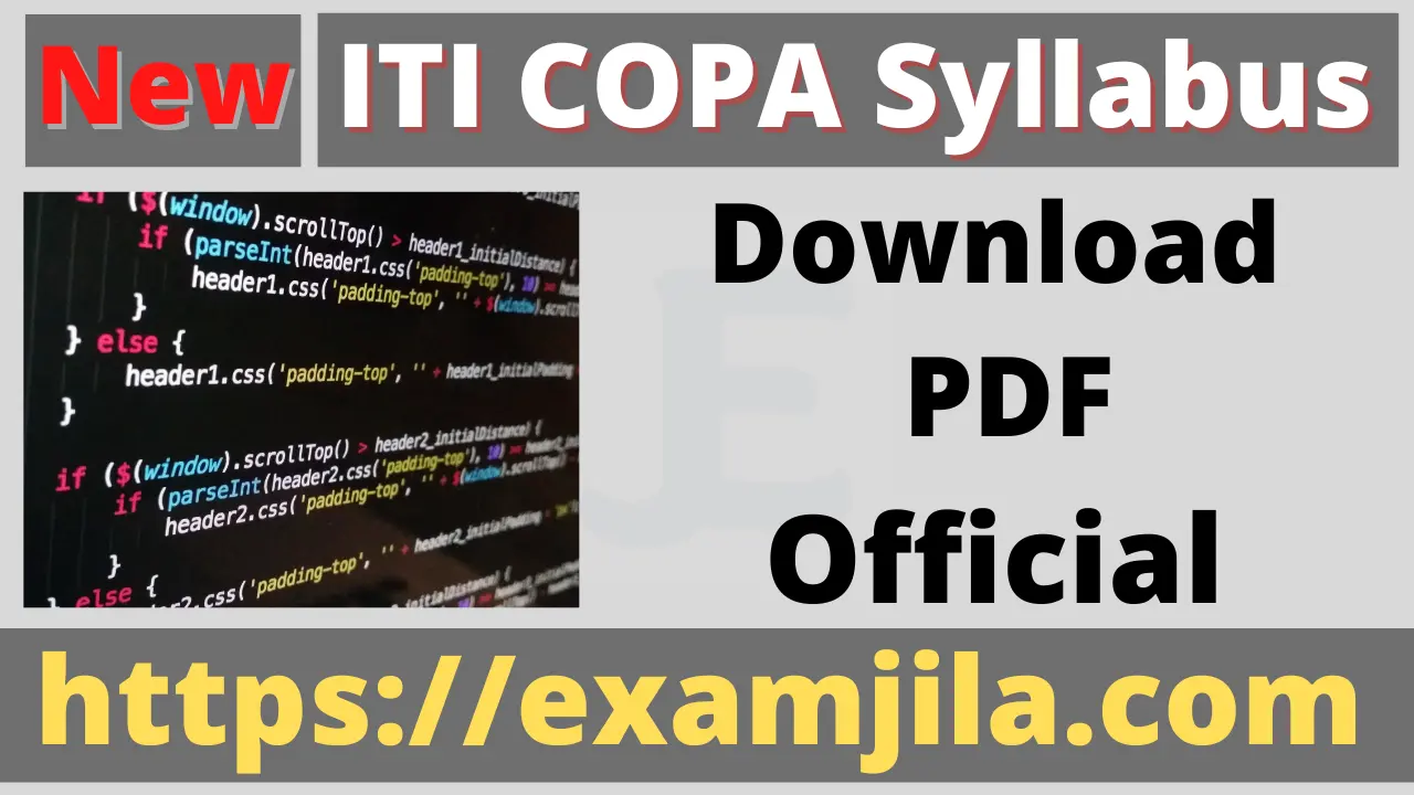 ITI -COPA-Syllabus